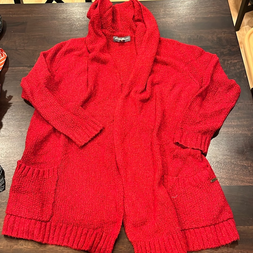 Eddie Bauer Cozy Red Sweater